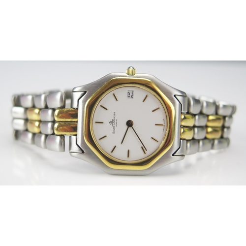 252 - A BAUME & MERCIER Gold Plated and Stainless Steel Quartz Wristwatch, ref: 5752/966. Sold with papers