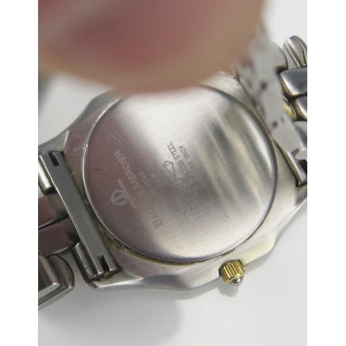 252 - A BAUME & MERCIER Gold Plated and Stainless Steel Quartz Wristwatch, ref: 5752/966. Sold with papers
