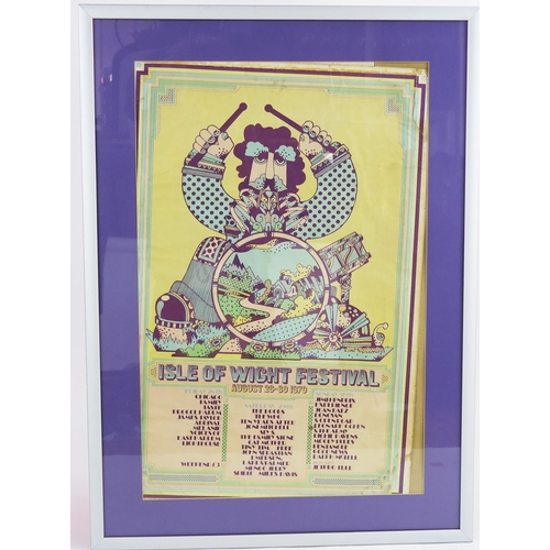 Isle Of Wight Festival August 26-30, 1970, Dave Roe design, approx