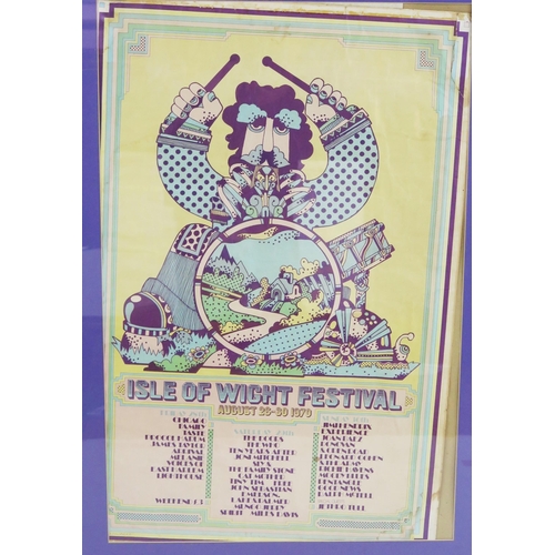 Isle Of Wight Festival August 26-30, 1970, Dave Roe design, approx