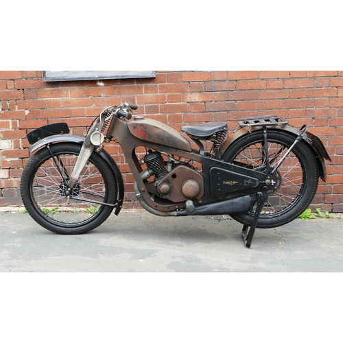 1335 - 1932 Coventry Eagle Silent Superb Motorbike with complete set of acetylene lights, documents include... 