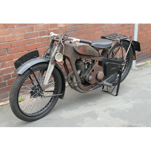 1335 - 1932 Coventry Eagle Silent Superb Motorbike with complete set of acetylene lights, documents include... 