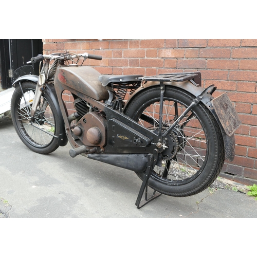 1335 - 1932 Coventry Eagle Silent Superb Motorbike with complete set of acetylene lights, documents include... 