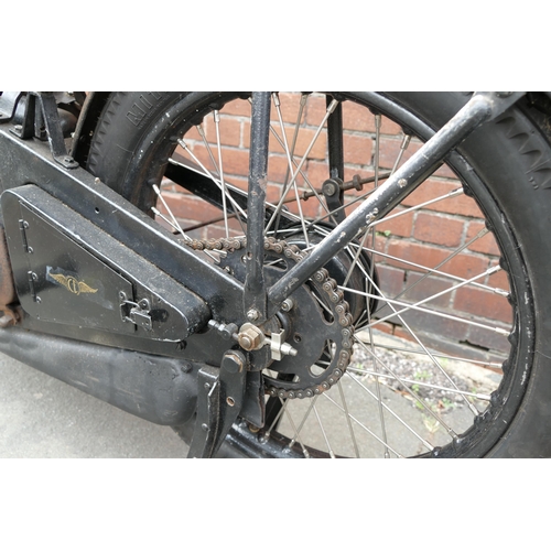 1335 - 1932 Coventry Eagle Silent Superb Motorbike with complete set of acetylene lights, documents include... 