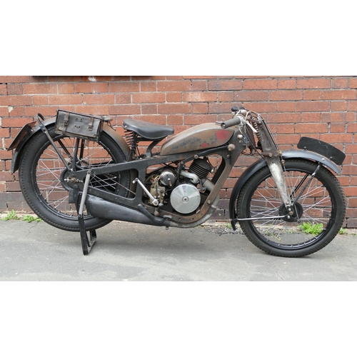 1335 - 1932 Coventry Eagle Silent Superb Motorbike with complete set of acetylene lights, documents include... 