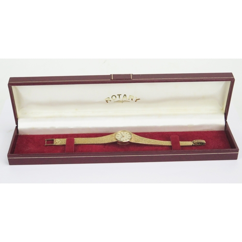 30 - OMEGA De Ville 9ct Gold Lady's Bracelet Watch, the 20.1mm case no. 7115528 with caliber 620 17 jewel... 