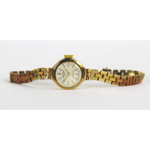 8 - ROTARY Lady's 9ct Gold Cased Wristwatch in original case, the c. 15.7mm case with 21 jewel manual wi... 