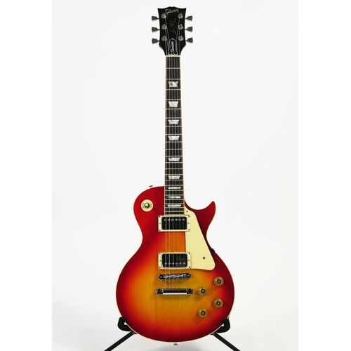 1980 Gibson Les Paul Standard Cherry Burst Electric Guitar, USA made, serial no. 81350628, single piece mahogany body, maple neck with bound rosewood fingerboard, weight 5.12kg - excellent, very little wear, very minimal fretwear, electrics work, comes in Gibson hardcase