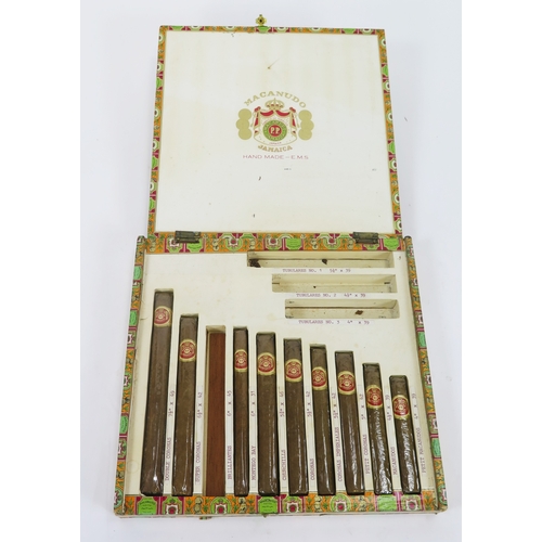 1099F - Macanudo Jamaica incomplete cased set of nine cigars