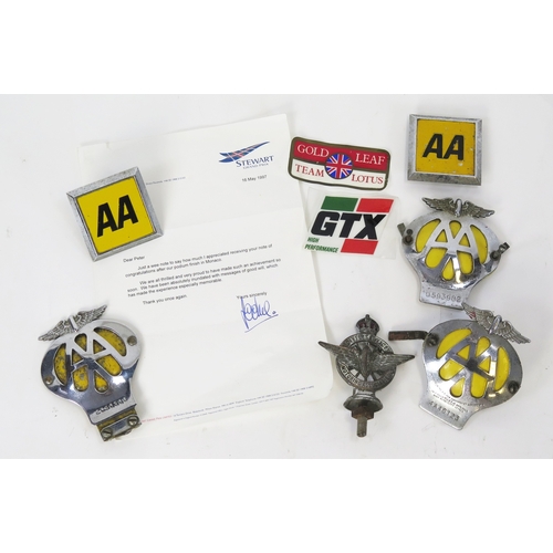 AA Member Car Badges, Civil Service Motoring Association Car Finial and ...