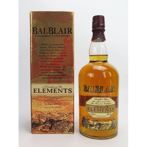 1086 - Balblbair single malt Scotch whisky (Elements) 1Lt boxed.
ALCOHOL IS SOLD FOR OFF-PERMISES CONSUMPTI... 
