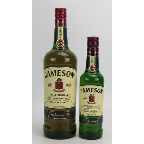 1093 - Jameson Irish Whiskey 1Lt and another Jameson Whiskey 350ml.
ALCOHOL IS SOLD FOR OFF-PERMISES CONSUM... 