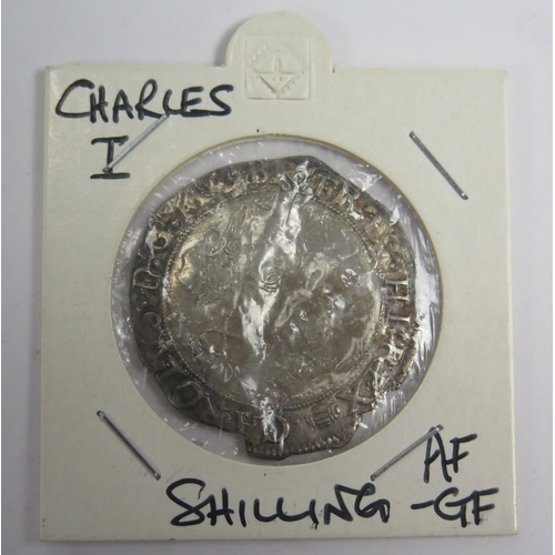 661 - Charles I Aberystwyth mint shilling, class 4c