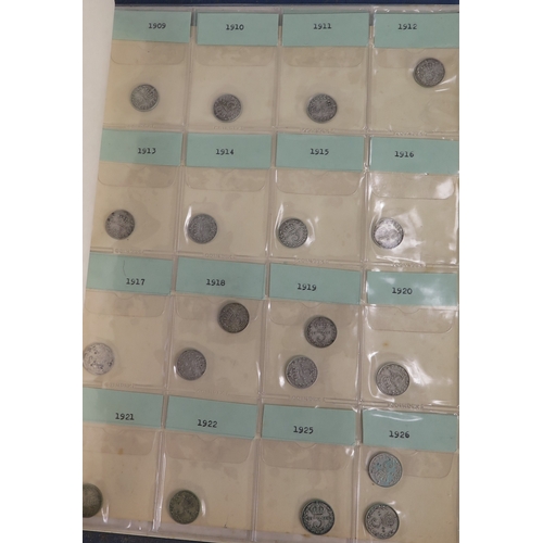 668 - Georgian and later GB coins including farthings, half pennies, pennies, 3d coins including c. 78.96g... 