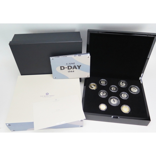 672 - Royal Mint D-Day 2024 UK Silver Coin Set