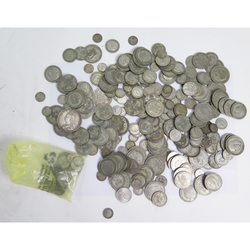 684 - A collection of GB .925 silver coinage (63.5g) and .50 silver (1552g)