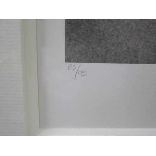 15 - Pele, signed monochrome photographic print of Mohamed Ali and Pele, signed in pencil to the margin, ... 