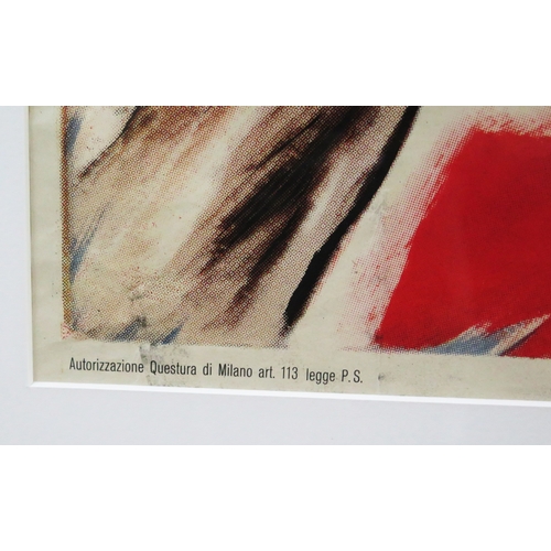 19A - An Italian tennis advertising poster 