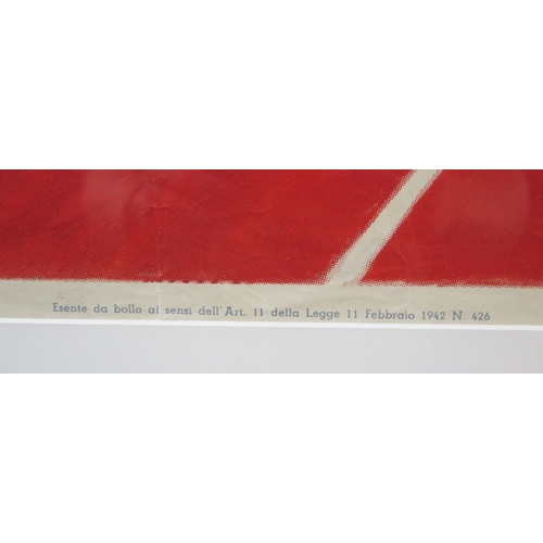 19A - An Italian tennis advertising poster 