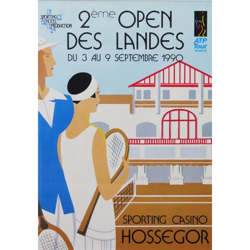 19B - A tennis advertising poster 