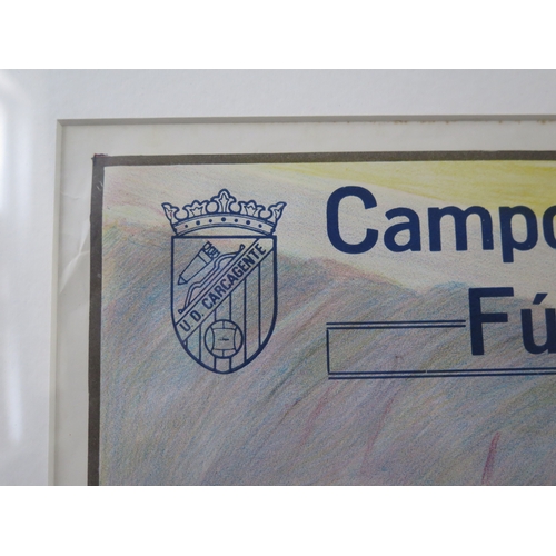 20A - A Spanish football poster 