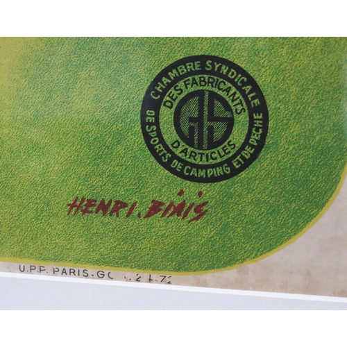 20D - After Henri Bixis, a French canoe advertising poster 