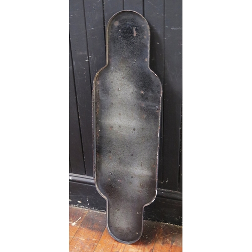 280 - 'St Lukes' (Southport) - a BR(M) totem, white on maroon enamel, 92cm x 26cm