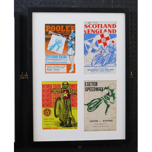4 - Four various speedway programmes; Exeter Speedway 1973, New Cross Speedway 1939, Halifax Speedway 19... 