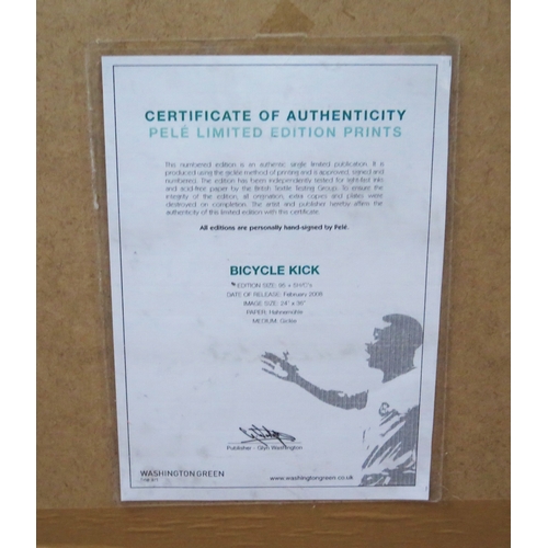 6A - Limited edition Signed Pele photographic print, 