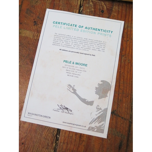 7A - Limited edition Signed Pele photographic print 