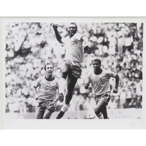 7B - Limited edition Signed Pele photographic print 