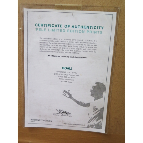 7B - Limited edition Signed Pele photographic print 