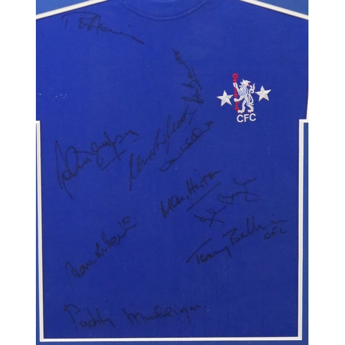 8 - Chelsea FC 1971 European cup winners shirt with authentic signatures from the team including Captain... 