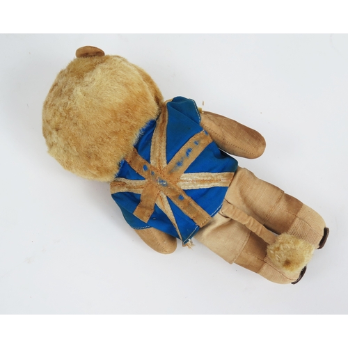 15C - 1966 World Cup Willie the Lion England Mascot in union jack kit approx.20 cm. a/f