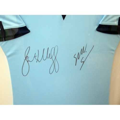 17D - A Scottish 2019 Rugby World Cup shirt signed by Stuart Hogg and Sam Skinner, both playing for Exeter... 
