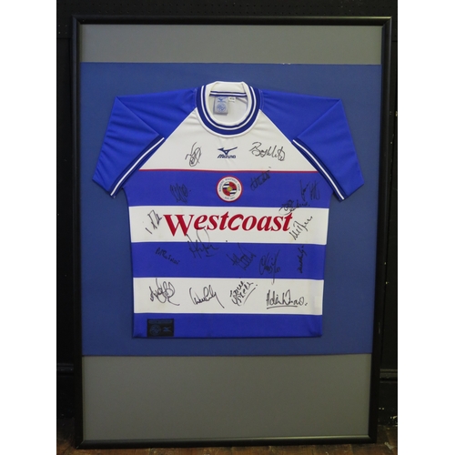 19D - Reading Football Club a signed shirt , 1999/2000 season, mounted and framed.