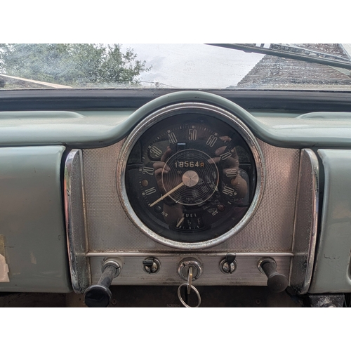 84A - 1966 Morris Minor 1000 2 Door KYA 258D, pale blue classic car, displaying 19,564 miles - car is runn... 