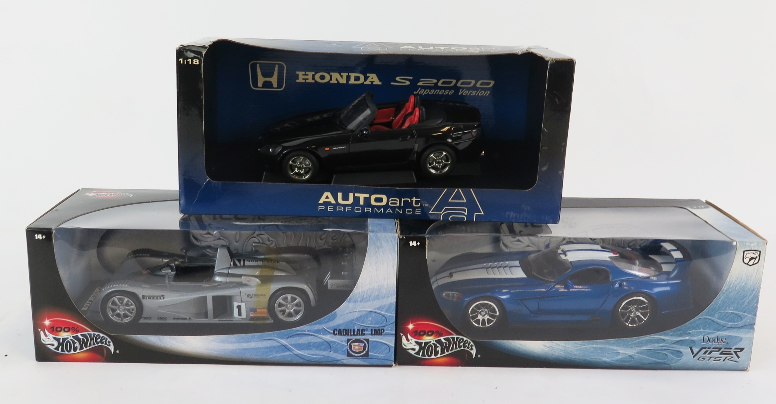 AUTOart Performance 1/18 73210 Honda S 2000 RHD black Japan Version and ...