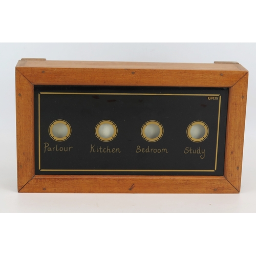 Edwardian Servant's Room indicator box/ butlers bell board by Gent's of ...