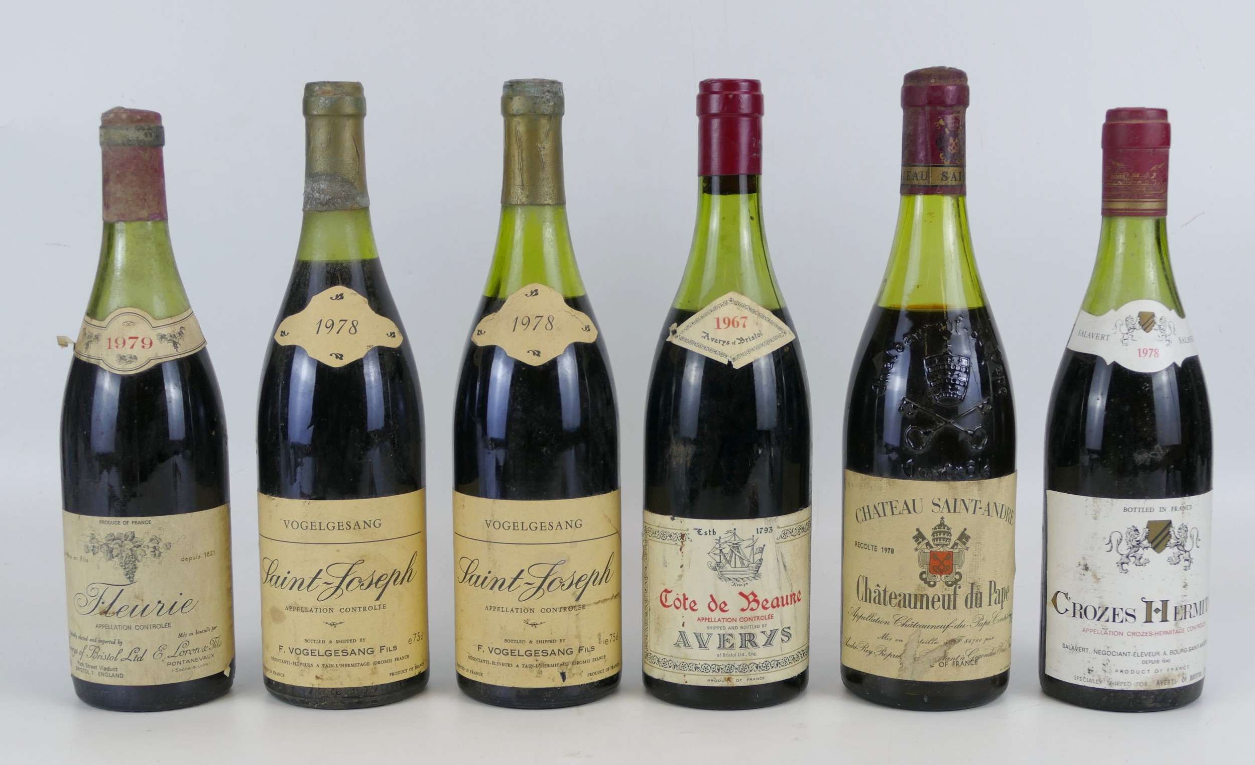 Selection of interesting Red wine including Chateauneuf du Pape 73 cl ...