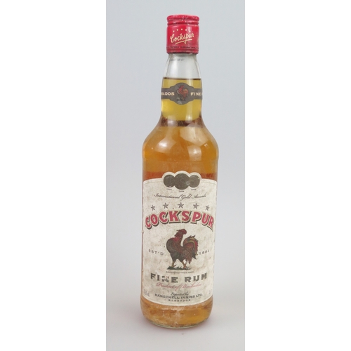 Vintage bottle of Cockspur Fine Barbados Rum, 70 cl. ALCOHOL IS SOLD ...
