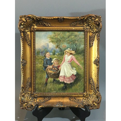 Early 20th Century Oil on Panel 