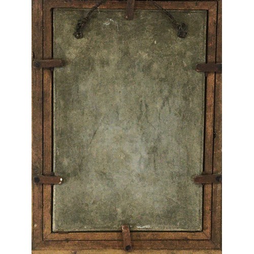 69 - Attributed to Johan Miedema (1870-1952) Oil on stone plaque, Flower garden with Gnome figure kneelin... 