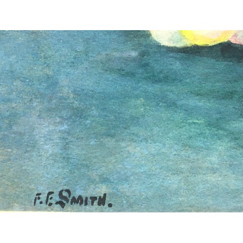 86 - 19th Century Still Life Water Colour Signed F.F Smith.H 39cm x W 48cm