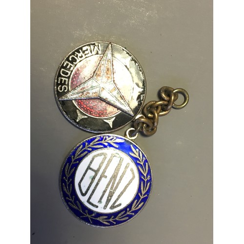 93 - Collection of Mercedes Presentation Merchandise. Cuff Links, Belt Buckle, Keyring etc