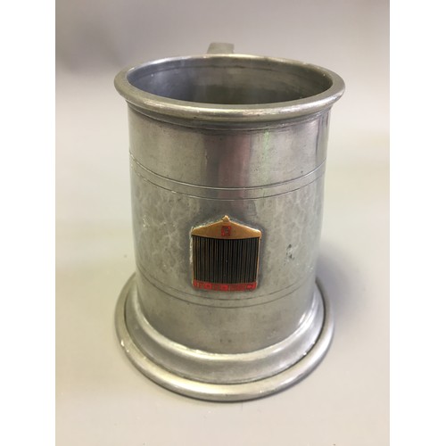 102 - Rolls Royce Ephemera - Tankard, Chassis Plate and Pen