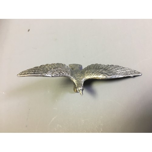 110 - Three Vintage Car Mascots - Rearing Horse, Goose and a Stylised Deco Type Bird Mounted.