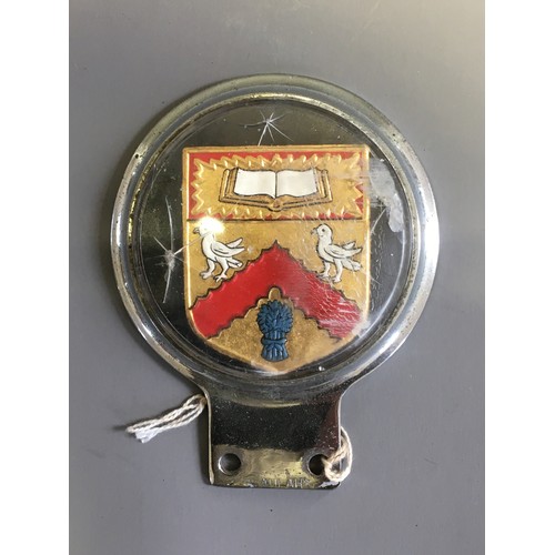 111 - Vintage Car Bumper Mounted Car Badges x 3 - Cote D'Azur, Dean Close School Cheltenham and MCC Maryle... 
