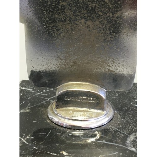 114 - Circa 1930 J.C.C  Junior Car Club Ser No J1763 Elkington & Co Chrome and Enamel Car Badge/Mascot... 