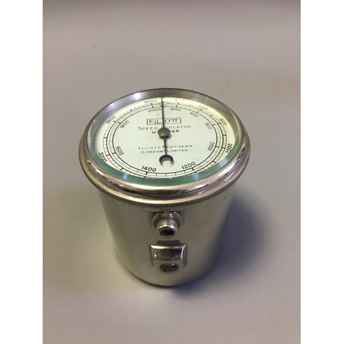 116 - Vintage Cased Elliot Brothers Speed indicator.